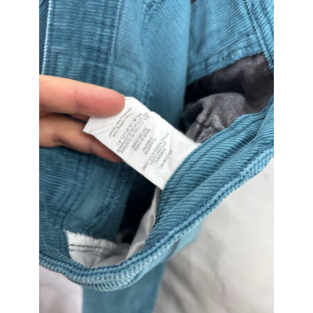 Vintage y2k VOLCOM Teal Corduroy Modern Straight Pant Mens 36 Mallcore 00s Retro - Picture 15 of 15